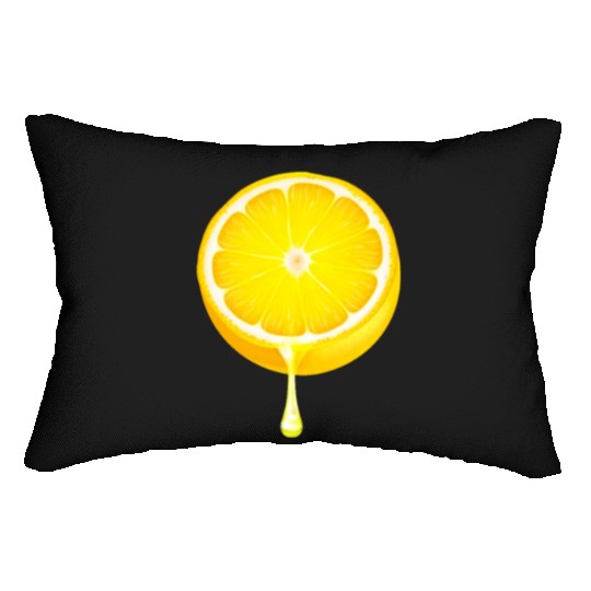 Citrus - Fruits - Orange - Lime - Grapefruit - Lem Lumbar Pillows