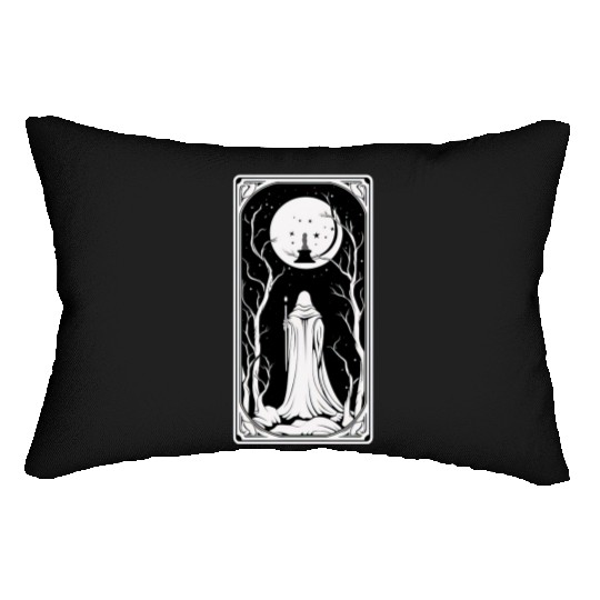 Hermit Tarot Card Astrology Occult Mystical Lumbar Pillows