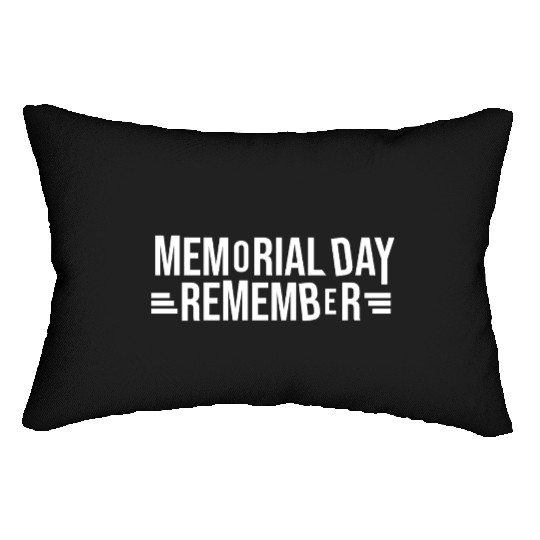 Memorial Day Commemorative Design Lumbar Pillows