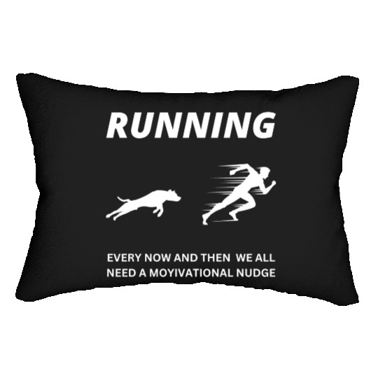FUNNY Running Motivation DOG Fitness Lumbar Pillows