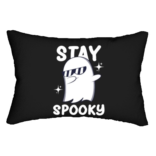 Ghost - Halloween Ghost - Spooky Ghost - Ghosts Lumbar Pillows