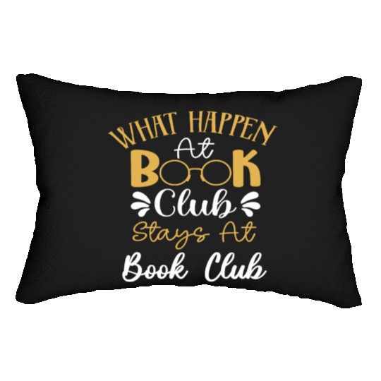 Book Club Friends Read Talk Fun Lumbar Pillows