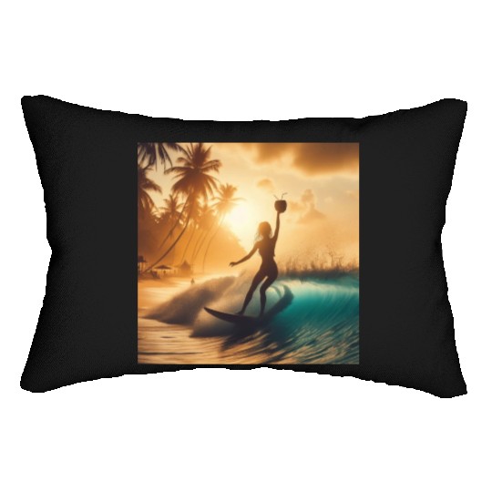 surfing (maybe) Lumbar Pillows