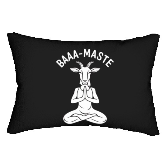 Baaa-Maste Embrace Your Inner Goat Yoga Lumbar Pillows