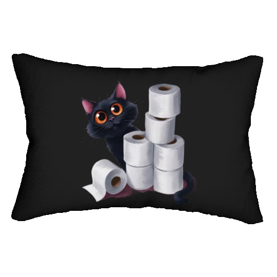 cute cat ,Embrace this lightweight and unique Lumbar Pillows