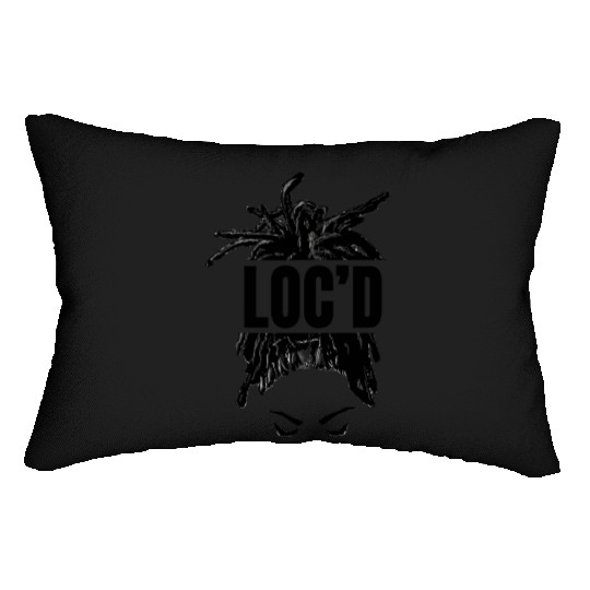 Black Women LOC'd - Funny Melanin Afro Lover Lumbar Pillows