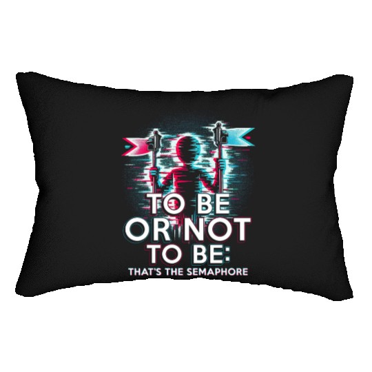 Robotics Engineer It's The Semaphore Lumbar Pillows