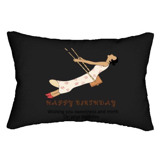 Birthday Bliss- Where Sweetness Meets Joy Lumbar Pillows