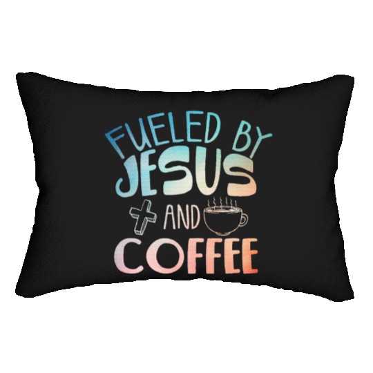 Cool Coffee Jesus Art Christian Coffee Lover Lumbar Pillows