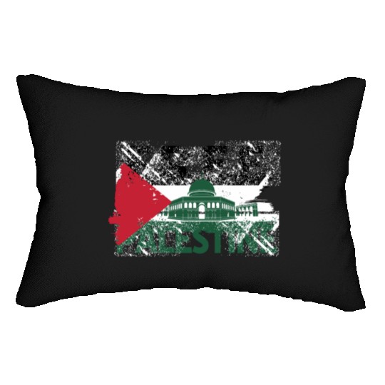 free palestine Lumbar Pillows
