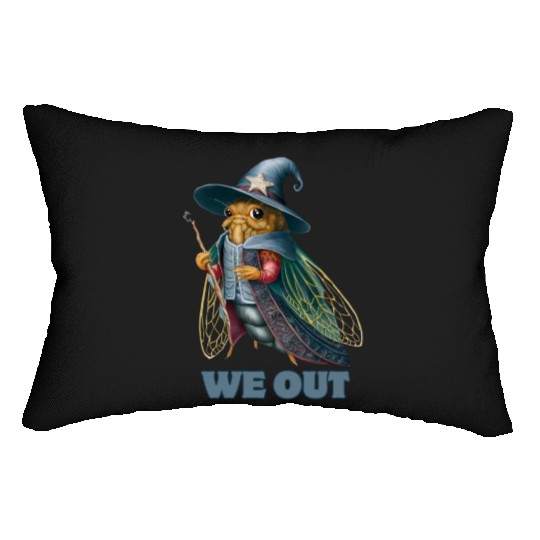 Funny Cicada We Out Cute Cicada Brood Emergence Lumbar Pillows