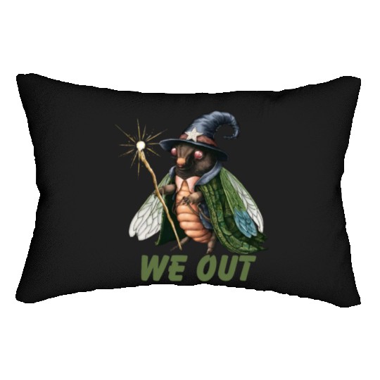 Funny Cicada We Out Cute Cicada Brood Emergence Lumbar Pillows