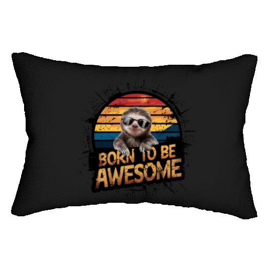 Sloth Design Embracing Lazy and Relax Vibes Lumbar Pillows