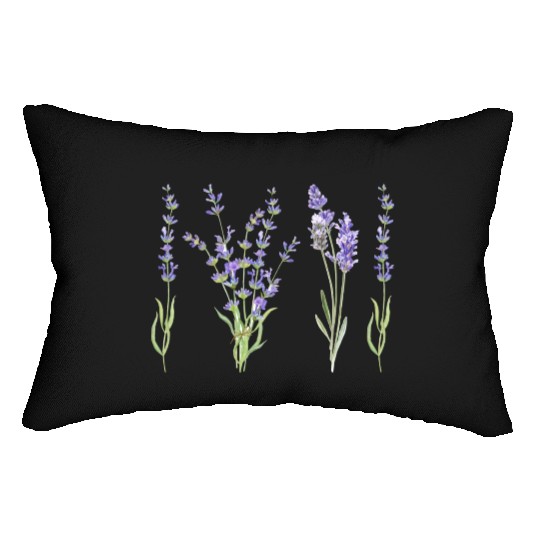 lilac beauty Lumbar Pillows