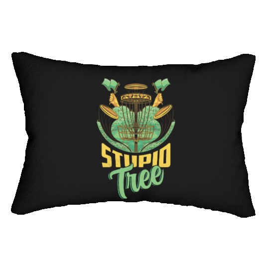 Stupid Tree Frisbee Disc Golf Lumbar Pillows