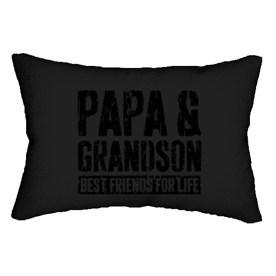 Papa And Grandson Best Friends Father's Day Lumbar Pillows