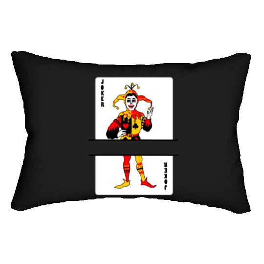 Playing card Joker banner Lumbar Pillows