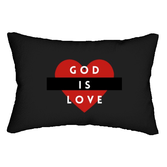 God is Love Lumbar Pillows