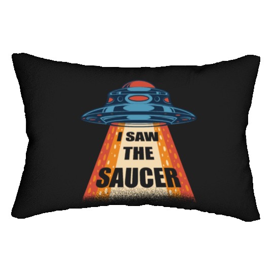 Alien, Aliens, UFO, UAP, Space Unknown Flight Lumbar Pillows
