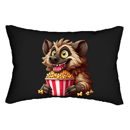 Hyena Predator Popcorn Cinema Night Lumbar Pillows