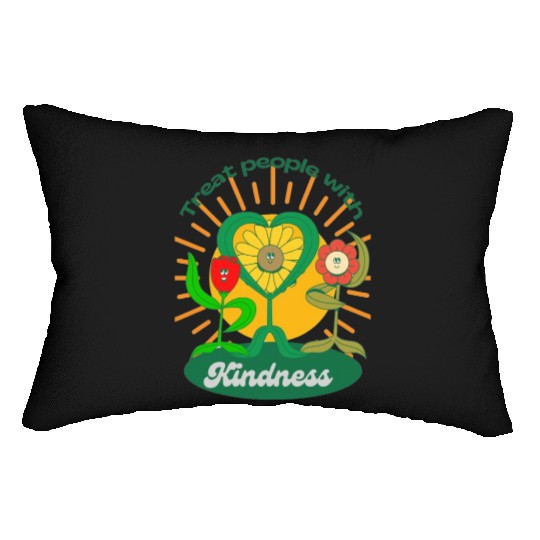 Treat People With Kindness Lumbar Pillows
