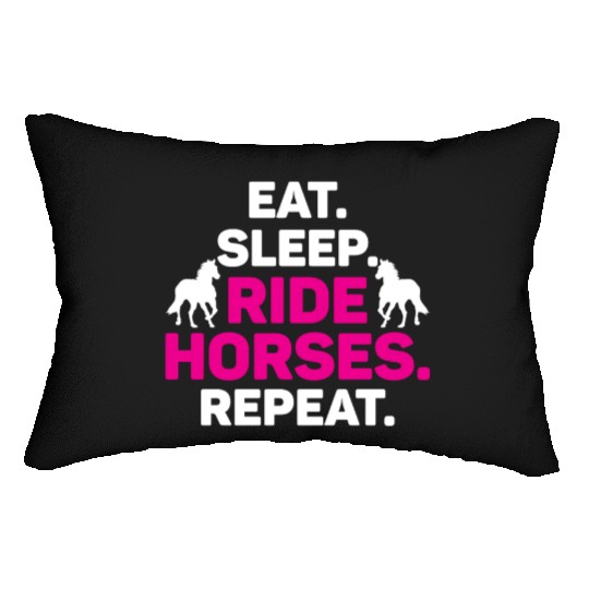 Equestrian Love Horse Racing Horse Farm Design Lumbar Pillows
