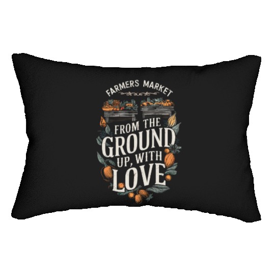Farmers Market Farmer Agriculture Farming Food Lumbar Pillows