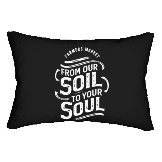 Farmers Market Farmer Agriculture Farming Food Lumbar Pillows