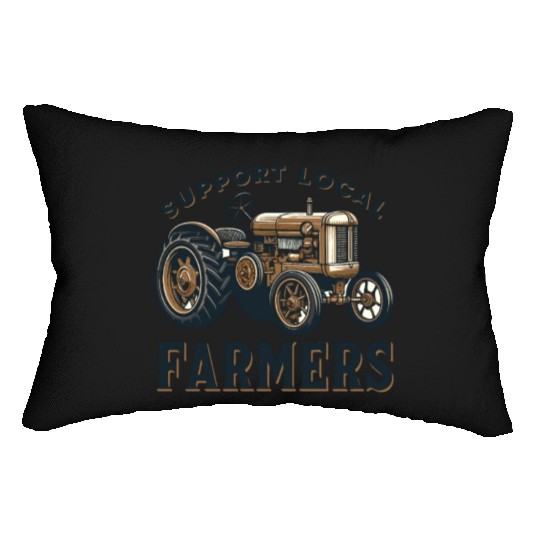 Farmers Market Farmer Agriculture Farming Food Lumbar Pillows