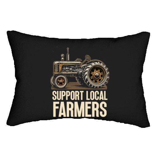 Farmers Market Farmer Agriculture Farming Food Lumbar Pillows