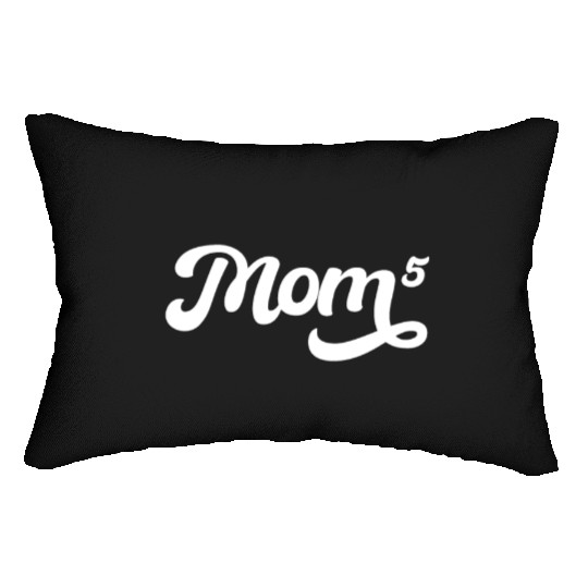 Mom Squared Mother's Day Mom Of Five Mothers Day Lumbar Pillows