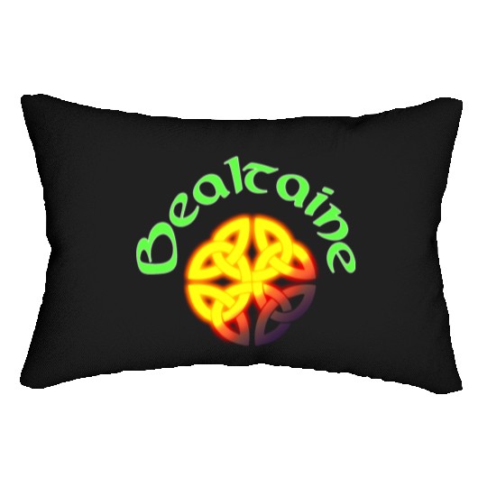 Bealtaine Irish Celtic Festival with Celtic Knot Lumbar Pillows