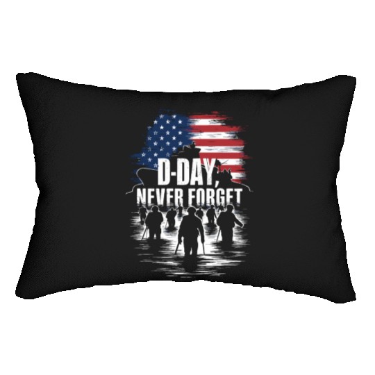 D-Day 80th Anniversary - Never Forget June 6th 194 Lumbar Pillows