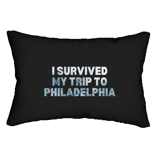My Trip Traveler Vacation Philadelphia Lumbar Pillows