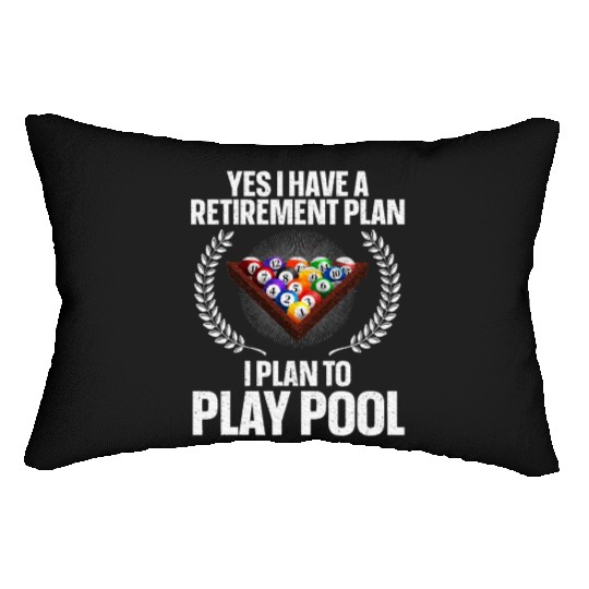 Cool Pool Design For Men Women Billiards Lover Lumbar Pillows