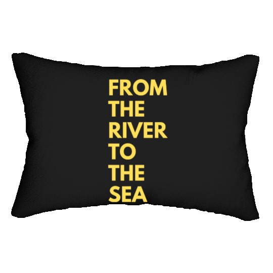 from the river to the sea Lumbar Pillows