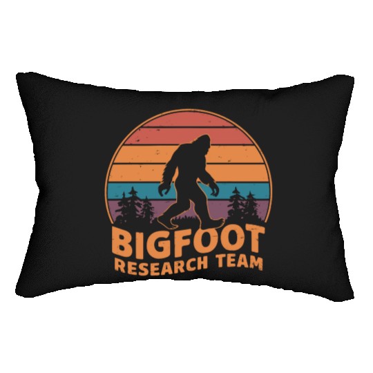 Official Bigfoot Research Team Sasquatch Yeti Lumbar Pillows