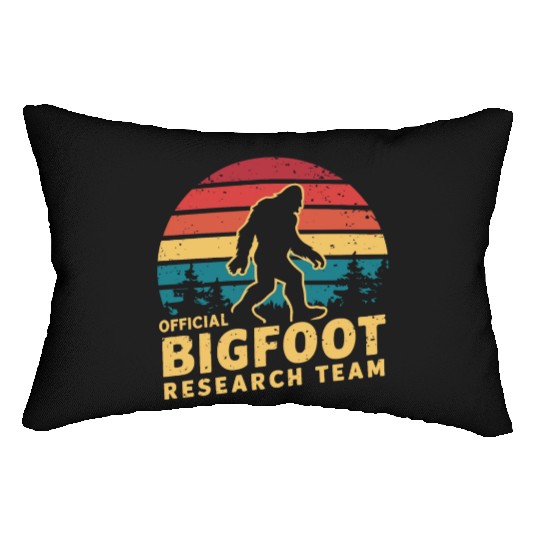 Official Bigfoot Research Team Sasquatch Yeti Lumbar Pillows