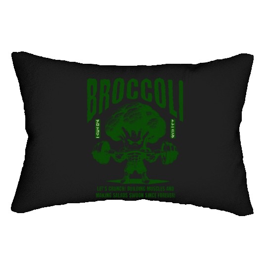 Broccoli Gym Lumbar Pillows