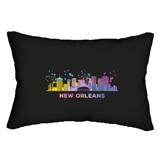 New Orleanian Skyline New Orleans Lumbar Pillows