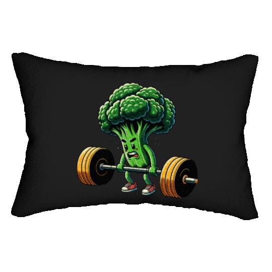 Deadlift Broccoli Gym Fitness Motivation Lumbar Pillows