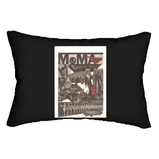 moma bank of hollywood copy Lumbar Pillows