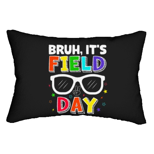 Bruh It's Field Day for Teacher Boys Lumbar Pillows