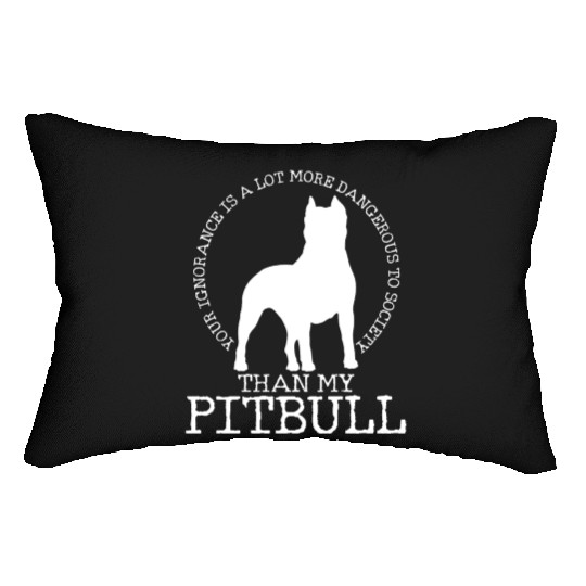 Express Your Love For Pitbull Society Today Lumbar Pillows