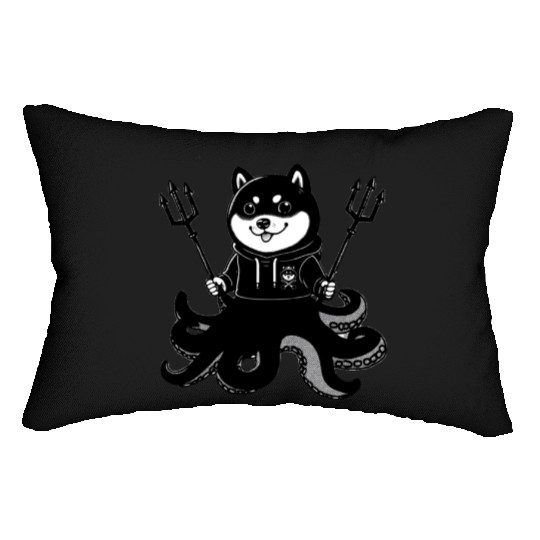 Shiba Inu octopus Lumbar Pillows