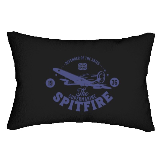 Spitfire - Defender of The Skies | WW2 Plane Lumbar Pillows