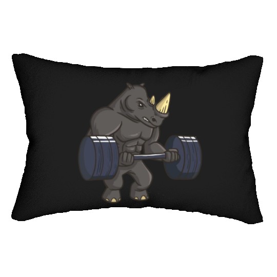 Rhinoceros Powerlifting Weightlifting Gym Rhino Lo Lumbar Pillows