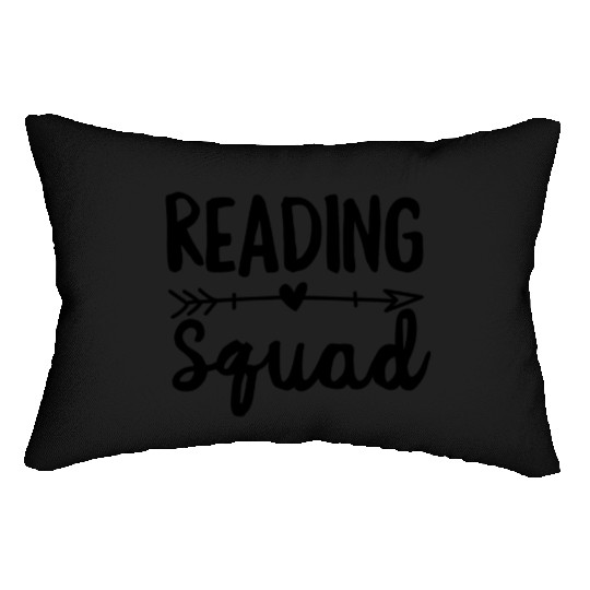 Reading Squad Teacher Appreciation Gift Book Lover Lumbar Pillows