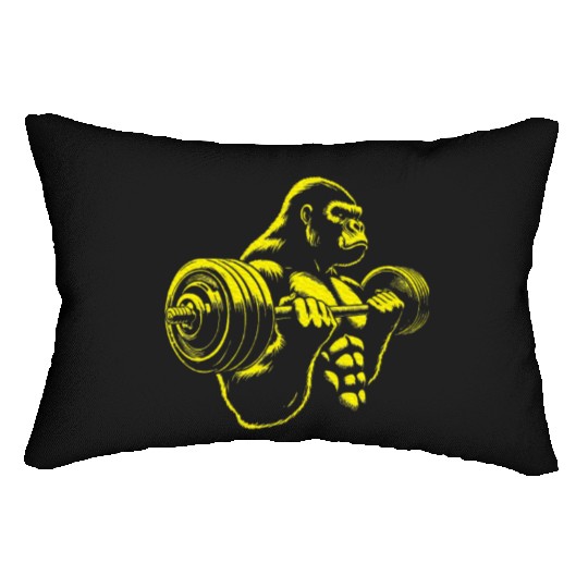 Gorilla Monkey Gym Weight Lifting Bodybuilding Lumbar Pillows