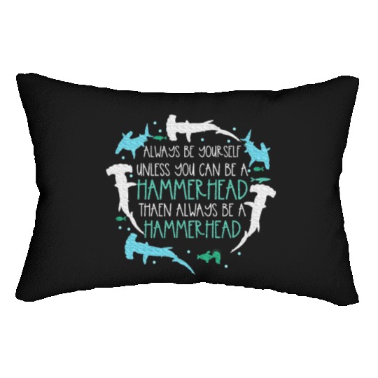 Hammerhead Underwater Ocean Hammerhead Shark Lover Lumbar Pillows